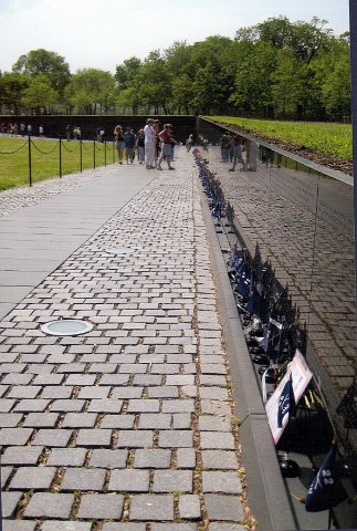 Triple Deuce guideon flags at VIet Nam Memorial 2008